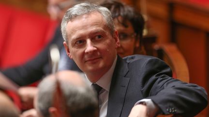 Bruno Lemaire, ici &agrave; l'Assembl&eacute;e Nationale (Paris) le 17 d&eacute;cembre 2014, s'est f&eacute;licit&eacute; de la large victoire de la droite aux d&eacute;partementales, le 29 mars 2015. (  MAXPPP)