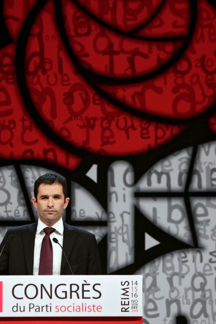 Benoît Hamon au congrès du Parti socialiste de Reims, le 16 novembre 2008 (MIKAEL LIBERT / ASA-PICTURES)