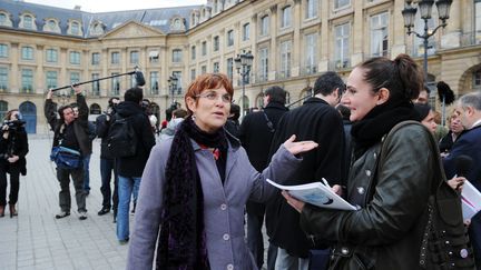 Clarisse Taron, présidente du Syndicat de la magistrature, en février 2011 (MARTIN BUREAU / AFP)