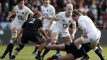 L'Angleterre et la Nouvelle-Zélande, les deux meilleures nations du rugby féminin mondial. (ADRIAN DENNIS / AFP)