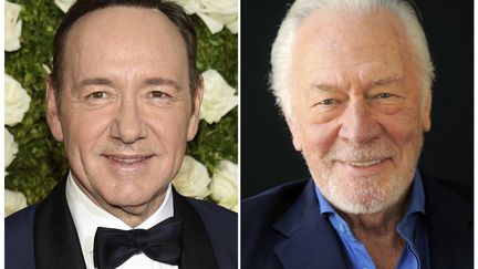 Kevin Spacey (à gauche) sera remplacé à l'affiche du film "Tout l'argent du monde" par Christopher Plummer (à droite). (AP / SIPA)