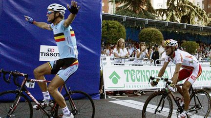 Tom Boonen devient champion du monde à Madrid devant l'Espagnol Alejandro Valverde