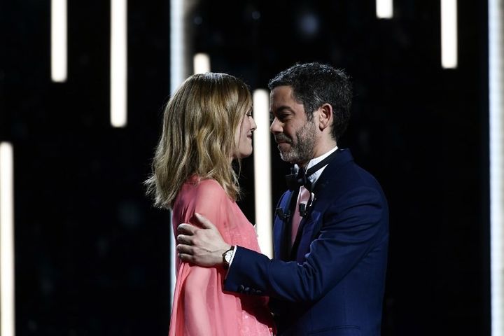 Vanessa Paradis et Manu Payet au César 2018
 (Philippe LOPEZ / AFP)