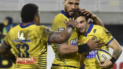 Jean-Pascal Barraque a marqué le 2e essai clermontois. (THIERRY ZOCCOLAN / AFP)