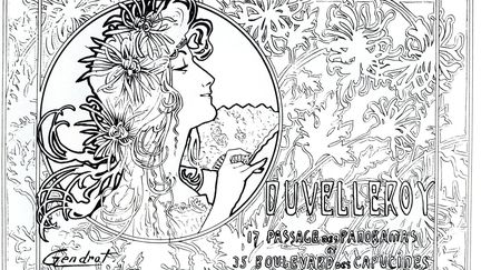 Exposition « La Maison Duvelleroy Passé-Présent », du 29 avril au 31 juillet. Bibliothèques des Arts Décoratifs. 111, rue de Rivoli. 75001 Paris. www.bibliothequedesartsdecoratifs.fr. La bibliothèque est ouverte le lundi de 13h à 19h, le mardi de 10h à 19h et du mercredi au vendredi de 10h à 18h  Fermée les samedis, dimanches et lundis matin, les jours fériés, du 25 décembre au 1er janvier et le mois d’août.
 (Fonds Duvelleroy.)