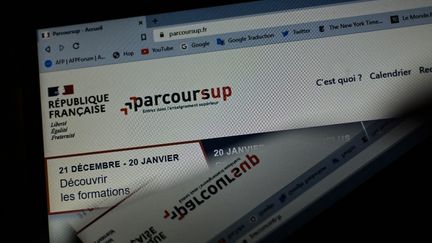 La page d'accueil de la plateforme Parcoursup.
 (ADRIEN FILLON / HANS LUCAS / AFP)