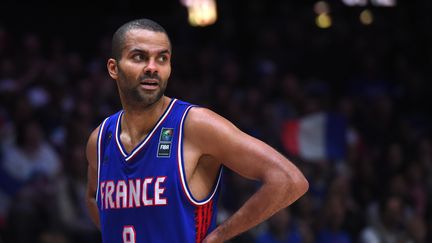 Le joueur de l'équipe de France, Tony Parker (EMMANUEL DUNAND / AFP)