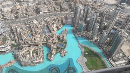 Dubaï vu depuis la Burj Khalifa, la plus haute tour du monde (CÉLIA QUILLERET / RADIO FRANCE)