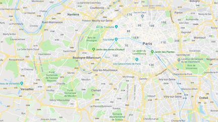 Un prostitué travesti a été tué dans le bois de Boulogne, à Paris, dans la nuit du 16 au 17 août 2018. (GOOGLE MAPS)