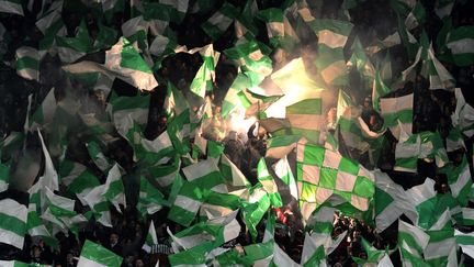 Les supporters deSaint Etienne ne feront pas le déplacement à Lyon (JEFF PACHOUD / AFP)