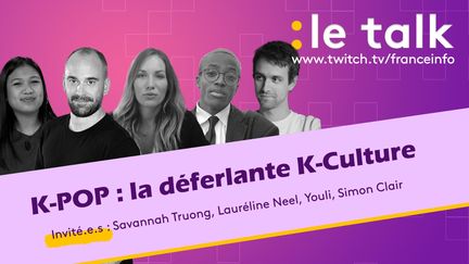 Ludo Pauchant reçoit Savannah Truong, Simon Clair, Lauréline Neel et Youliiane. (France Info)