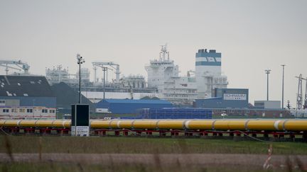 Un terminal gazier à Brunsbettel, en Allemagne, le 20 janvier 2023. (MARCUS BRANDT / DPA / AFP)