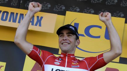 Tony Gallopin a célébré mercredi sa première victoire sur un grand tour