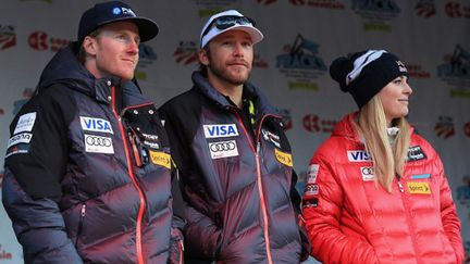 Ted Ligety Bode Miller et Lindsey Vonn (DOUG PENSINGER / GETTY IMAGES NORTH AMERICA)