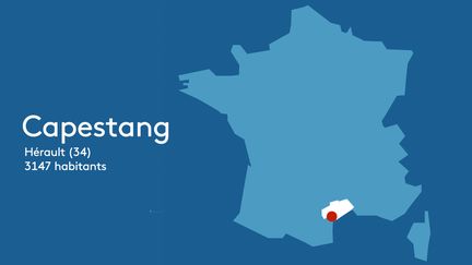 Carte : Capestang (34) (FRANCEINFO)