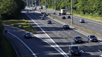 Une autoroute en Belgique, le 19 mai 2020. (ERIC LALMAND / BELGA MAG / AFP)