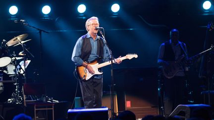 Eric Clapton au Royal Albert Hall de Londres,  ici photographié le 14 mai 2015. Le même concert, filmé quelques jours plus tard, le 21 mai, sera diffusé le 9 octobre dans les salles UGC.
 (Justin Ng / NurPhoto)