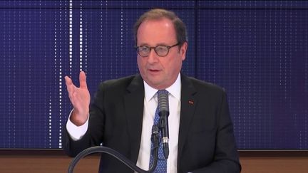 François Hollande, ancien président de la République, invité de franceinfo mercredi 28 octobre 2020.
 (FRANCEINFO / RADIOFRANCE)