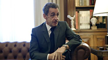 Nicolas Sarkozy à Athènes en Grèce, le 23 octobre 2017. (ALEXANDROS MICHAILIDIS / SOOC / AFP)