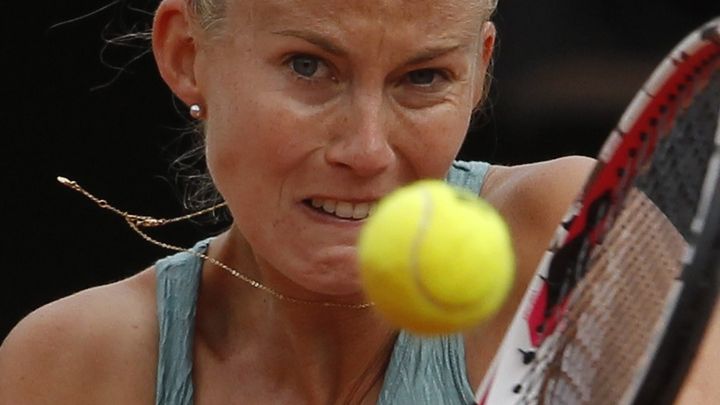 Mathilde Johansson est la Fran&ccedil;aise qui est all&eacute; le plus loin &agrave; Roland-Garros (ici le 1er juin 2012).&nbsp; (BENOIT TESSIER / REUTERS)