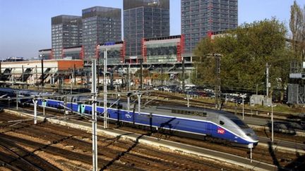 Vue du TGV à proximité de la Gare de Lille Flandre. (AFP - Philippe Huguen)