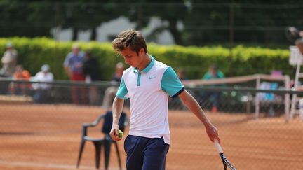 Corentin Moutet, défait par Geoffrey Blancaneaux lors du tournoi juniors de Roland-Garros (SALINIER QUENTIN / MAXPPP)