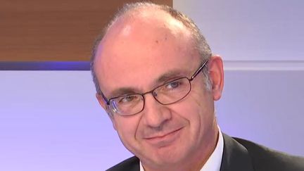 Thierry Dallard, le président de la Société du Grand Paris, invité de franceinfo jeudi 3 janvier.&nbsp; (FRANCEINFO / RADIOFRANCE)