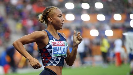 Renelle Lamote lors des qualifications pour le 800 m, lors des championnats européens à Berlin (Allemagne), le 8 août 2018. (PHILIPPE MILLEREAU / DPPI MEDIA / AFP)