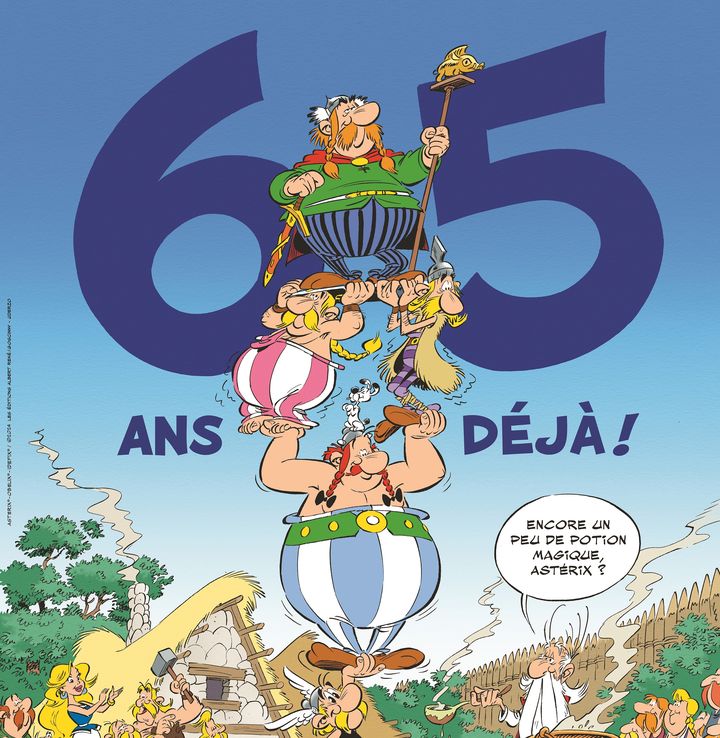 Les célèbres personnages de bandes dessinées, imaginés par René Goscinny et Albert Uderzo, viennent au musée Grévin pour leur 65ème anniversaire. (DIDIER CONRAD)