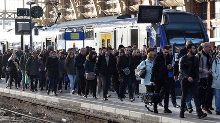 La gare de Lille-Flandres (Nord) le 26 avril 2016, jour de grève à la SNCF. (MAXPPP)