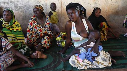 &nbsp; (Des femmes déplacées, comme environ 1 million d'autres Centrafricains. @Goran Tomasevic/ Reuters)