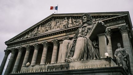 L'Assemblée nationale à Paris, le 12 octobre 2023. (XOSE BOUZAS / HANS LUCAS)