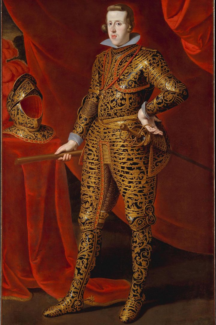 "Portrait de Philippe IV en armure d'apparat", huile sur toile de Gaspar de Crayer
 ( New York, The Metropolitan Museum of Art)