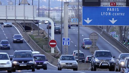 Un tron&ccedil;on de l'autoroute A7 &agrave; la sortie de Lyon (Rh&ocirc;ne). (MAXPPP)