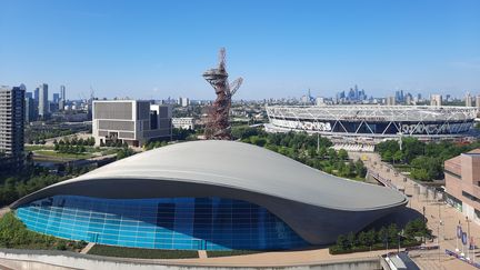 La piscine olympique des Jeux olympiques de Londres 2012. (RICHARD PLACE / RADIOFRANCE)