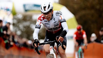 Célia Géry, en cyclo-cross, lors d'une des manches précédente de la Coupe de France. (FFC)