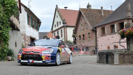 Sébastien Loeb (Citroën) lorsqu'il dominait le Rallye d'Alsace 