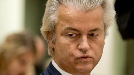 Geert Wilders du Parti pour la liberté (PVV) lors d'une audience préalable à son procès, à Schiphol, Badhoevedorp, aux Pays-Bas, le 23 Septembre 2016. (REMKO DE WAAL / ANP MAG / ANP)