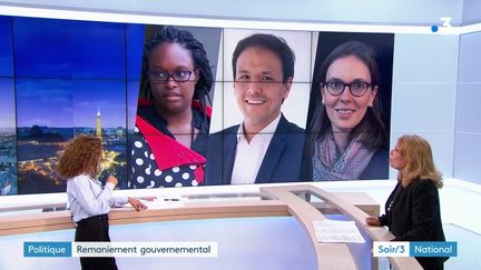 Sibeth Ndiaye, Cédric O et Amélie de Montchalin (France 3)