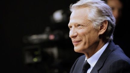 Dominique de Villepin lors de l'émission Radio France Politique en octobre 2011 (ALEXANDER KLEIN / AFP)