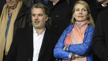 Le président de l'OM Vincent Labrune à côté de la propriétaire du club, Margarita Louis-Dreyfus