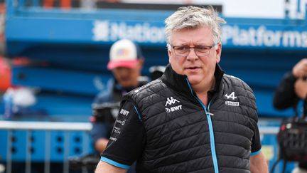 Le Team Principal d'Alpine Otmar Szafnauer lors du GP de Silverstone, le 8 juillet 2023. (ANTONIN VINCENT / AFP)