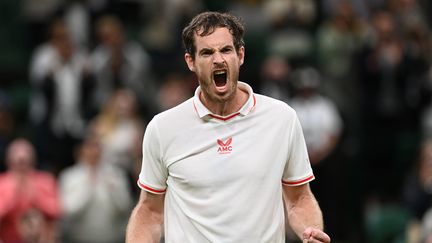 Andy Murray a réussi son retour sur le gazon londonien, quatre ans après sa dernière participation.&nbsp; (GLYN KIRK / AFP)