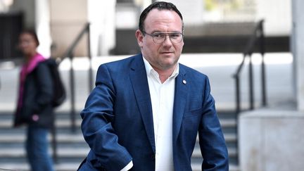 Damien Abad, ministre des Solidarités, à Paris, le 27 juin 2022. (STEPHANE DE SAKUTIN / AFP)