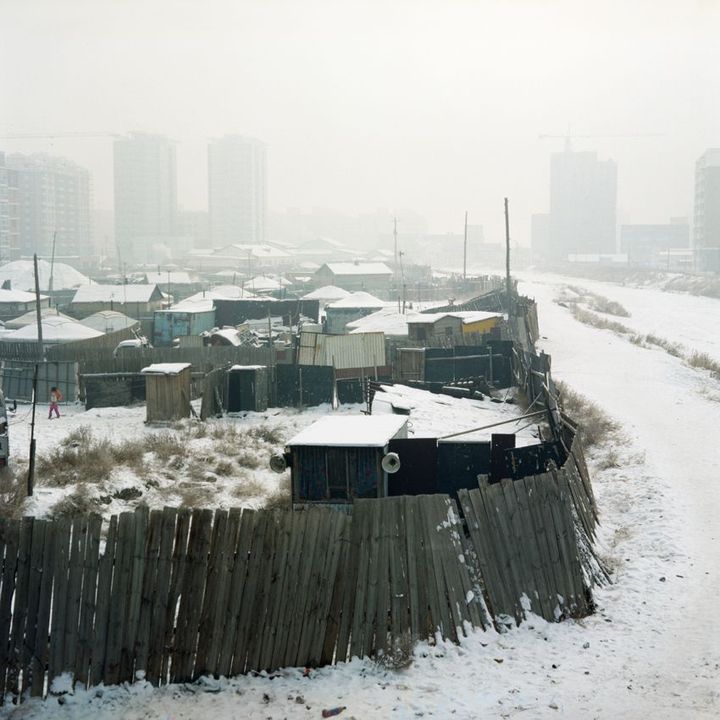 Quartier proche du centre-ville d&#039;Oulan-Bator.
 (Lucile Chombart de lauwe/ le bar Floréal.photographie)