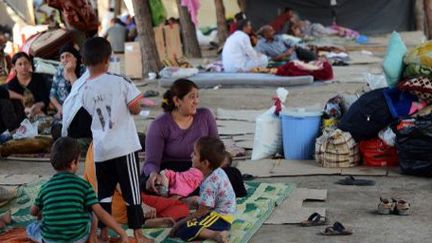 Un camp de réfugiés yézidis à Dohuk, à quelques kilomètres de la frontière turque. (ANADOLU AGENCY / AHMET IZGI)