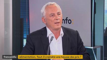 Didier Duhaupand, patron du groupement Les Mousquetaires invité de franceinfo le 13 septembre 2021. (FRANCEINFO)