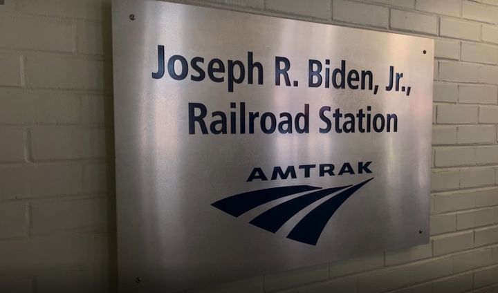 Joe Biden a donné son nom à la gare de Wilmington. (ALEXANDRE ABERGEL / RADIO FRANCE)