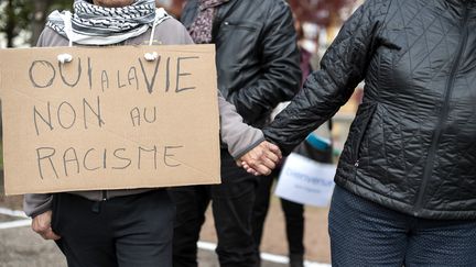 Manifestants à Digoin (Saône-et-Loire), en octobre 2016. (ROMAIN LAFABREGUE / AFP)