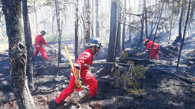 The fires quickly progressed in Nova Scotia.  In Tantallon, on the outskirts of Halifax, 16,000 people were evacuated on May 30, 2023. (HANDOUT / NOVA SCOTIA GOVERNMENT / AFP)